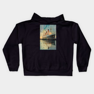 Haunted Places RMS Queen Mary Long Beach California Kids Hoodie